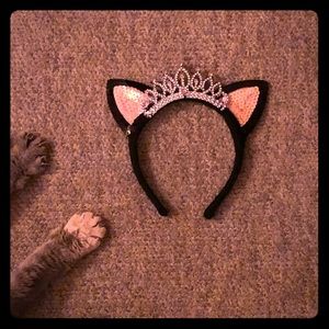 Halloween Sequined Princess Cat Ears Headband